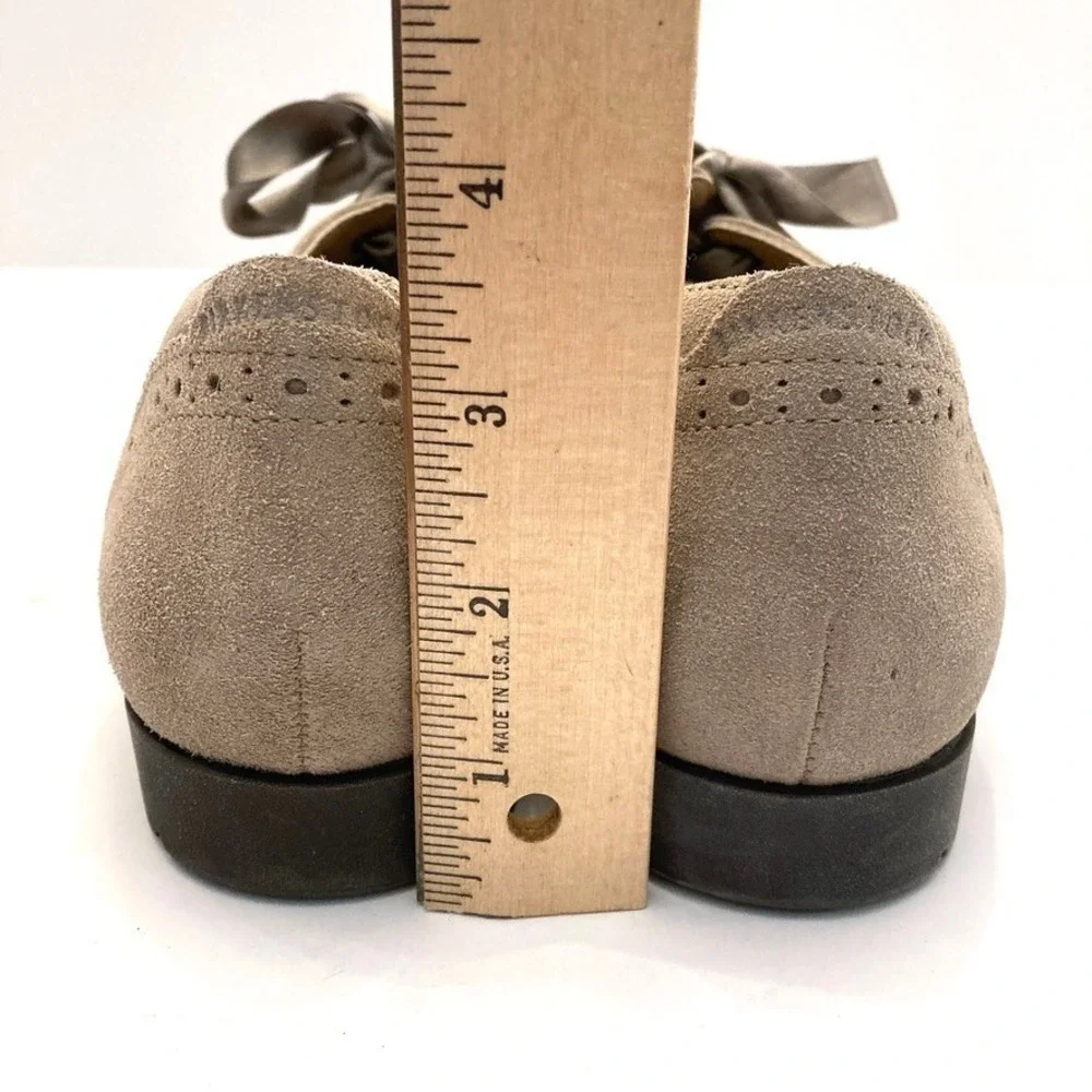 Birkenstock Laramie Wingtip Suede Shoes Taupe Regular Fit Women 5 EU‎ 36